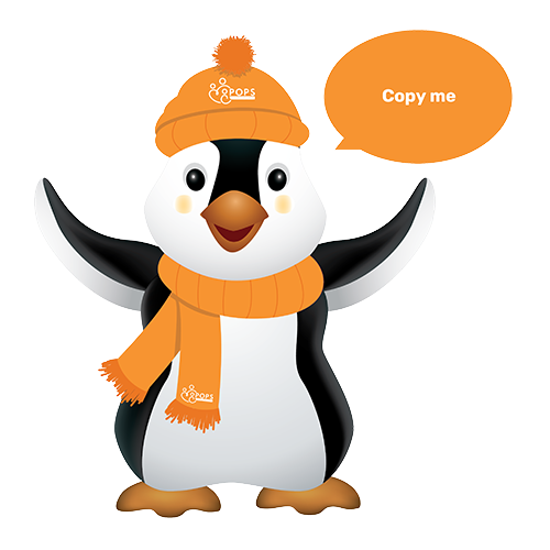 Popsicle says 'Copy me"